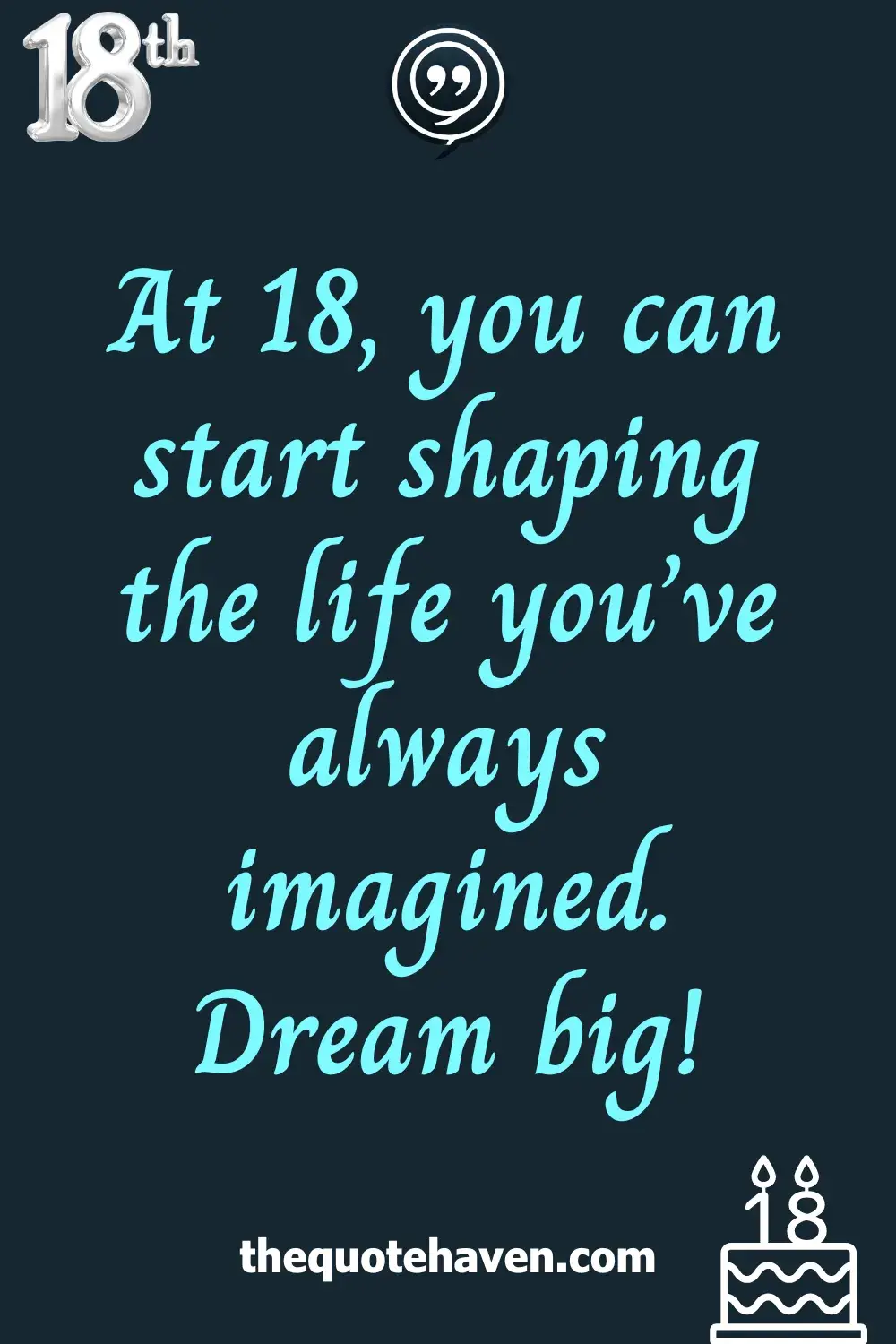   18th Birthday Wishes .