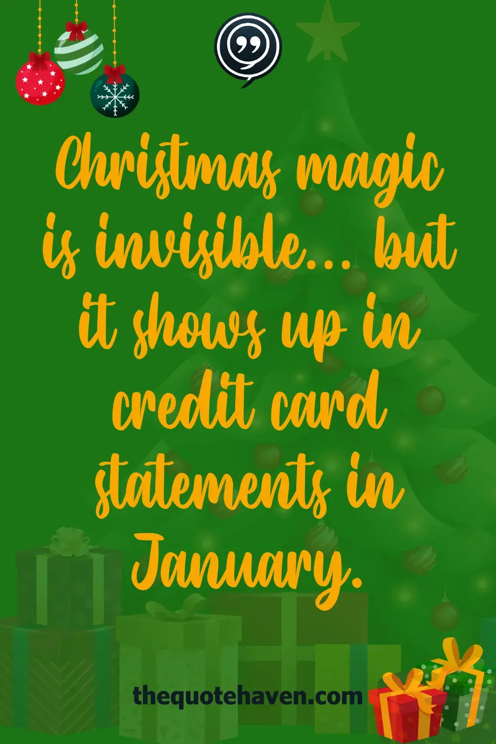 Christmas magic is invisible… but it shows up in credit card statements in January.